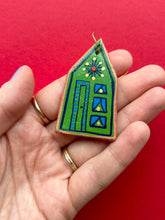 Load image into Gallery viewer, Clay House Ornament #17
