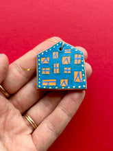Load image into Gallery viewer, Clay House Ornament #11
