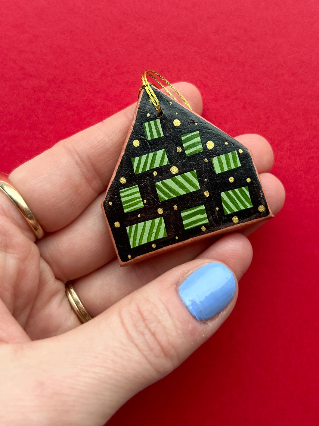 Clay House Ornament #6