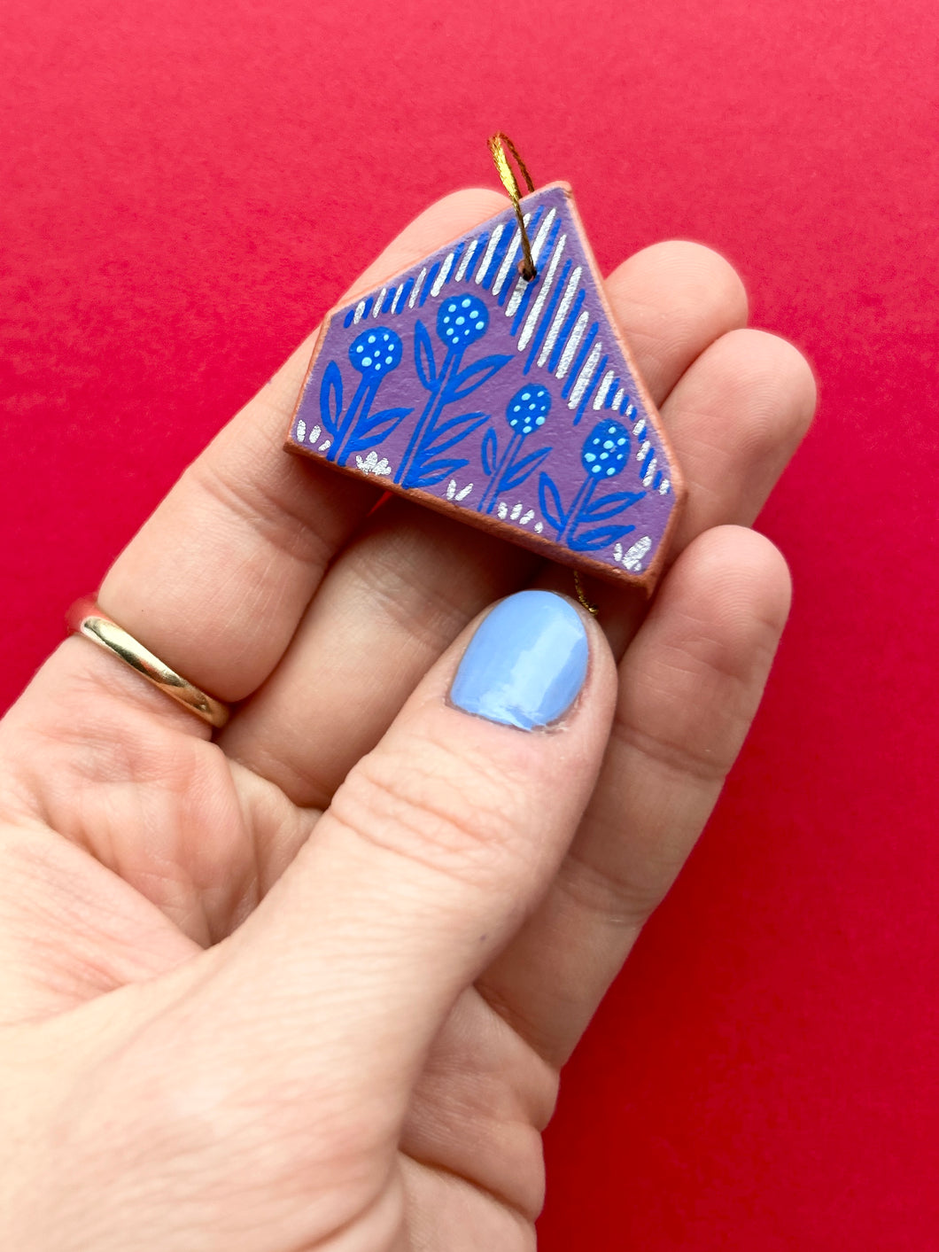 Clay House Ornament #5