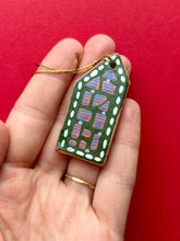 Load image into Gallery viewer, Clay House Ornament #202
