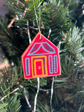 Load image into Gallery viewer, Clay House Ornament #159
