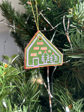 Load image into Gallery viewer, Clay House Ornament #155
