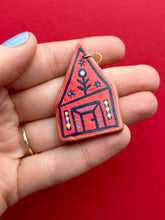 Load image into Gallery viewer, Clay House Ornament #136
