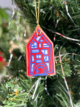 Load image into Gallery viewer, Clay House Ornament #129

