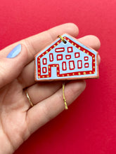 Load image into Gallery viewer, Clay House Ornament #128
