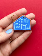 Load image into Gallery viewer, Clay House Ornament #114
