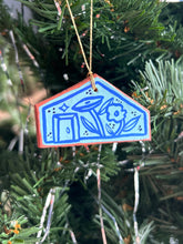 Load image into Gallery viewer, Clay House Ornament #104
