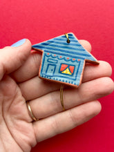 Load image into Gallery viewer, Clay House Ornament #100
