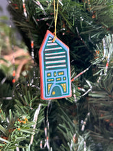 Load image into Gallery viewer, Clay House Ornament #84
