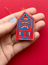 Load image into Gallery viewer, Clay House Ornament #78
