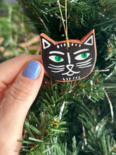 Load image into Gallery viewer, Clay Cat Ornament #46
