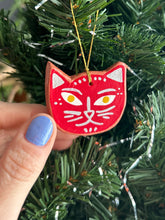 Load image into Gallery viewer, Clay Cat Ornament #47
