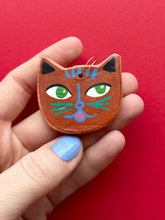 Load image into Gallery viewer, Clay Cat Ornament #54
