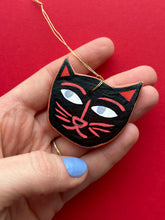 Load image into Gallery viewer, Clay Cat Ornament #55
