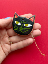 Load image into Gallery viewer, Clay Cat Ornament #56

