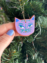 Load image into Gallery viewer, Clay Cat Ornament #58
