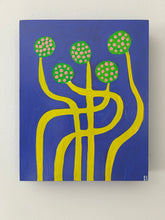 Load image into Gallery viewer, Acrylic Painting on Wood: Squiggle Buds (free US shipping)
