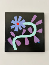 Load image into Gallery viewer, Acrylic Painting on Wood: Purple Kite (free US shipping)
