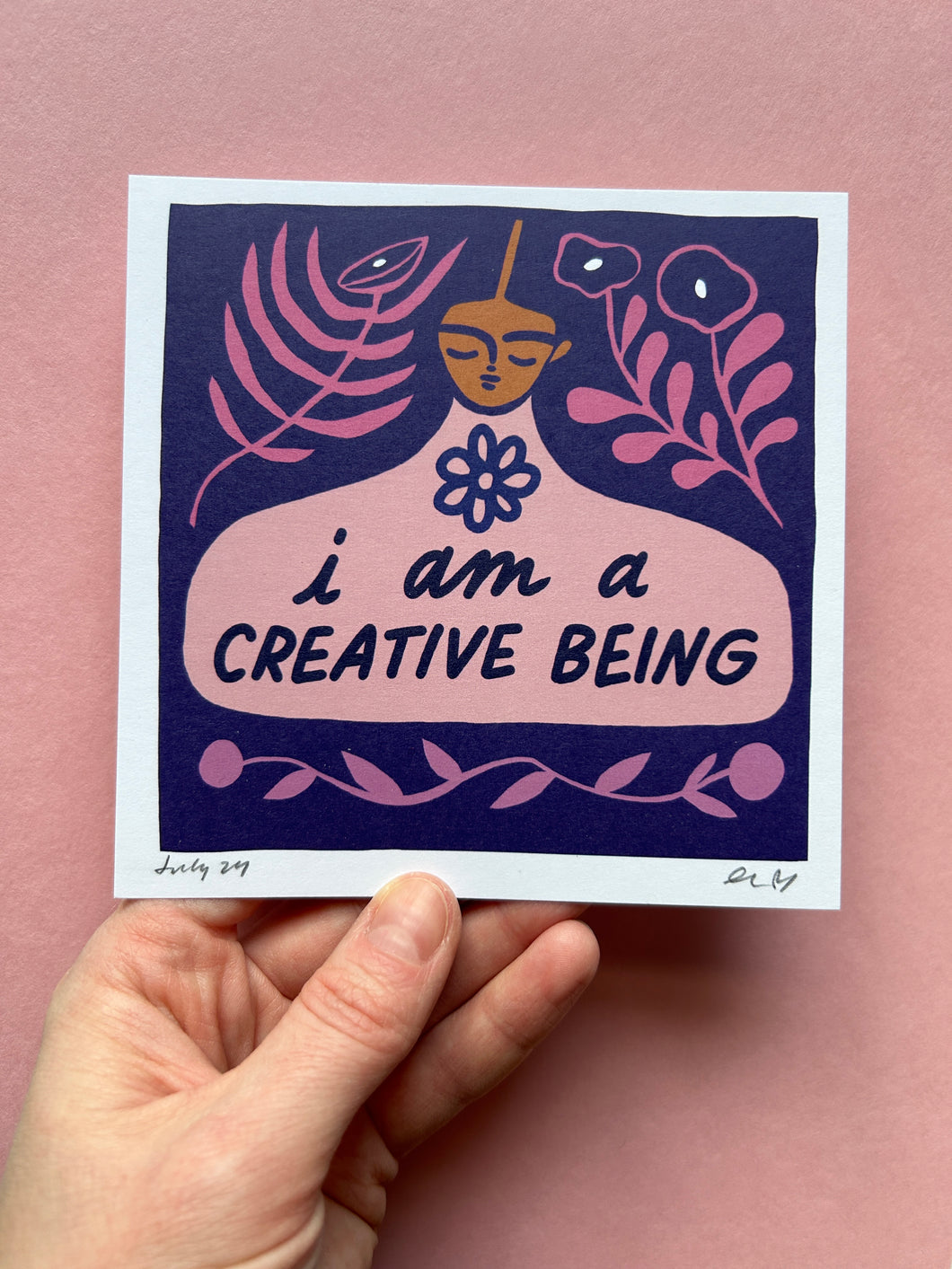 July 2024 art print: Creative Being (ships free)