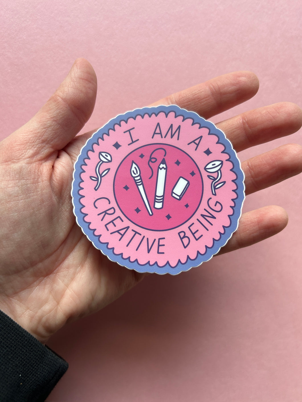 July 2024 sticker: Creative Being (ships free)