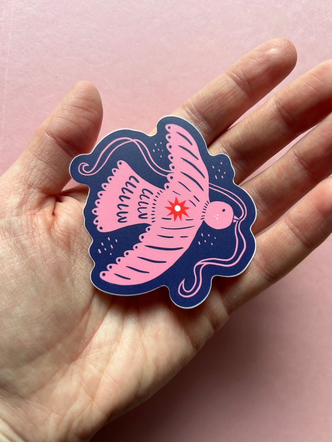 November 2024 sticker: Pink Birdie (ships free)