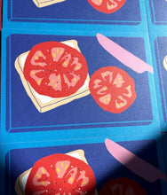 Load image into Gallery viewer, August 2024 art print: Tomato Sandwich (ships free)
