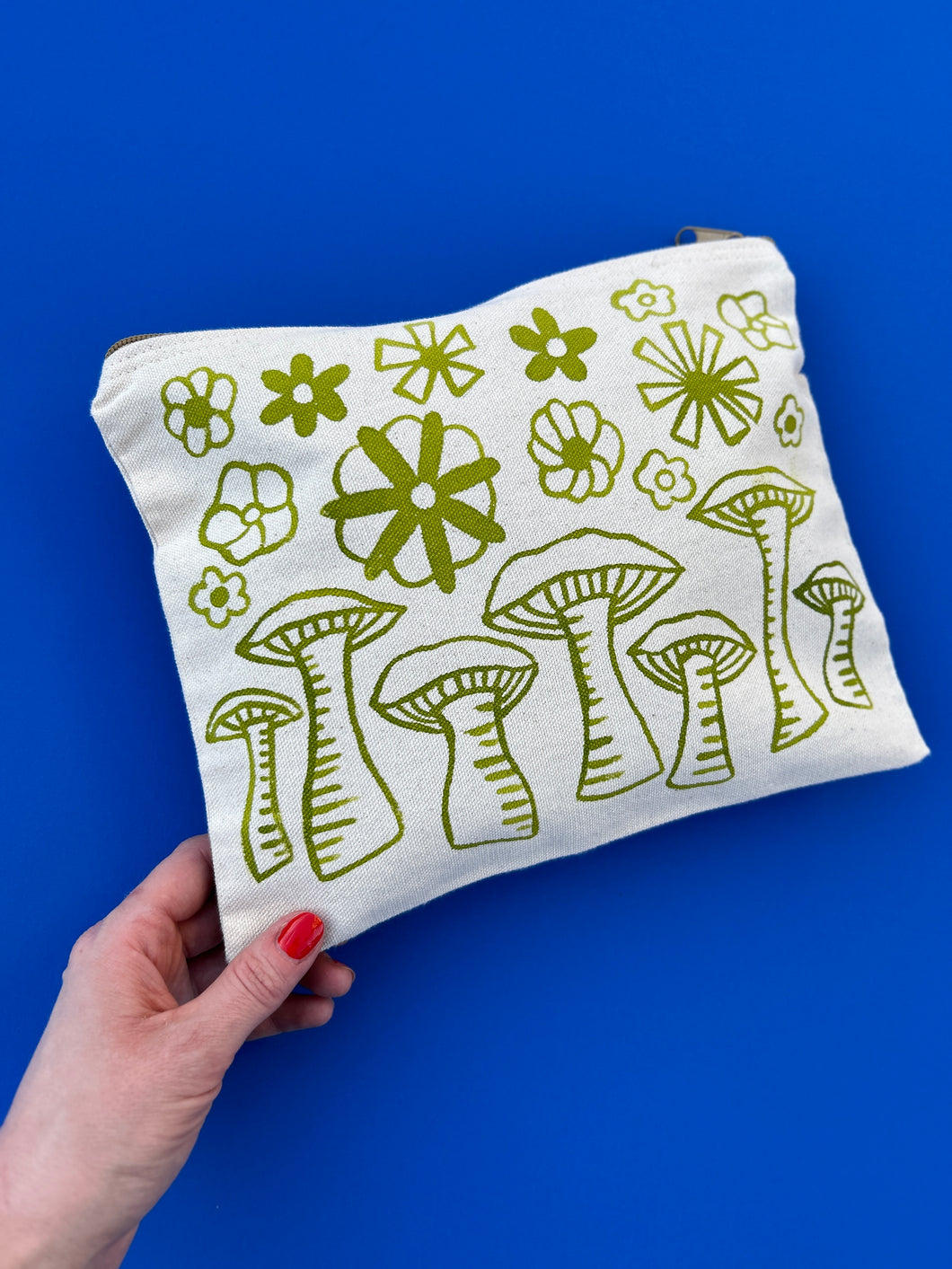 Handpainted Zipper Pouch #18