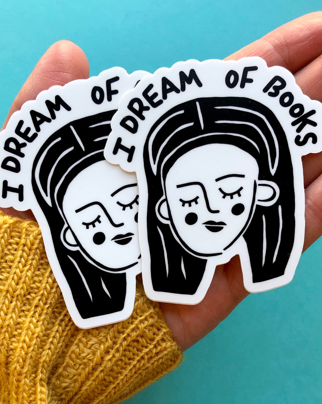 I Dream of Books Sticker Pack • Set of 2 • Free shipping