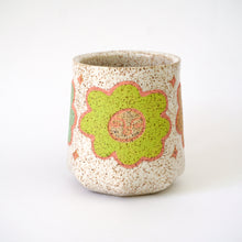 Load image into Gallery viewer, Flower Faces Handbuilt Mug ~ Collaboration with Lelu
