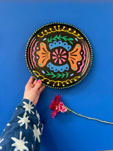 Load image into Gallery viewer, Acrylic Painting on Wood: Folk Platter (free shipping)
