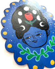 Load image into Gallery viewer, Painted Wall Hanging: Moon Girl
