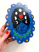 Load image into Gallery viewer, Painted Wall Hanging: Moon Girl
