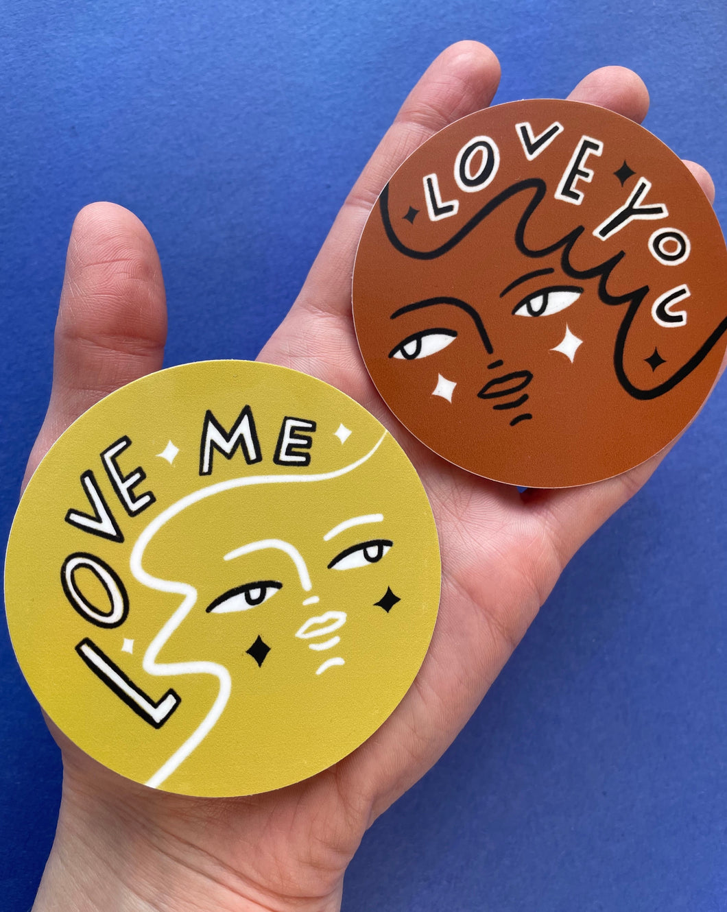 Love Me Love You Sticker Pack • Set of 2 • Free shipping